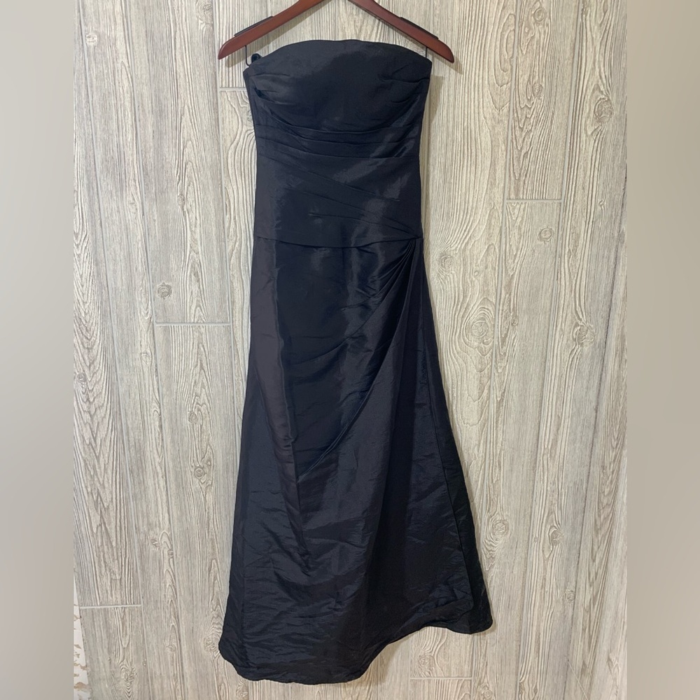 Bill Levkoff Black Evening Prom Bridesmaid Formal Gown New With Tags Size 0